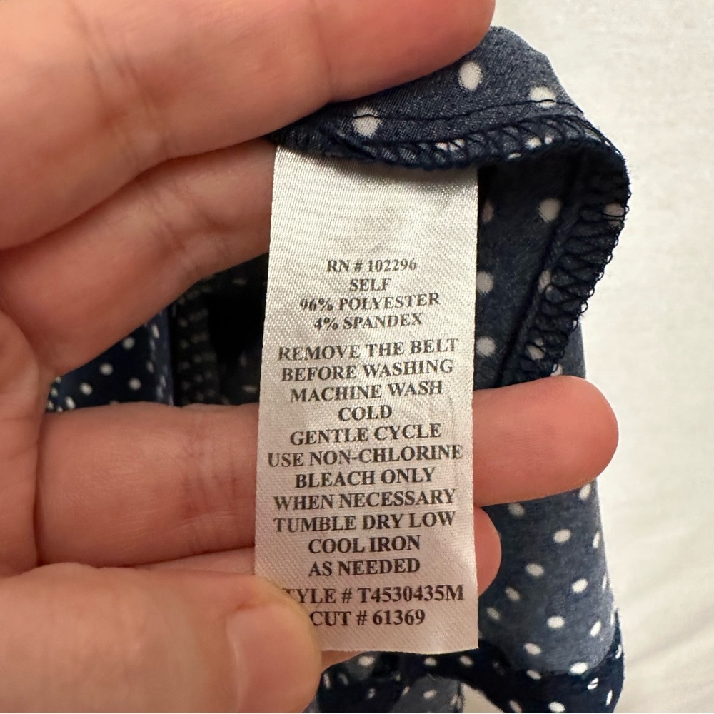Connected Apparel polka dot dress - size 12 - Picture 5 of 5